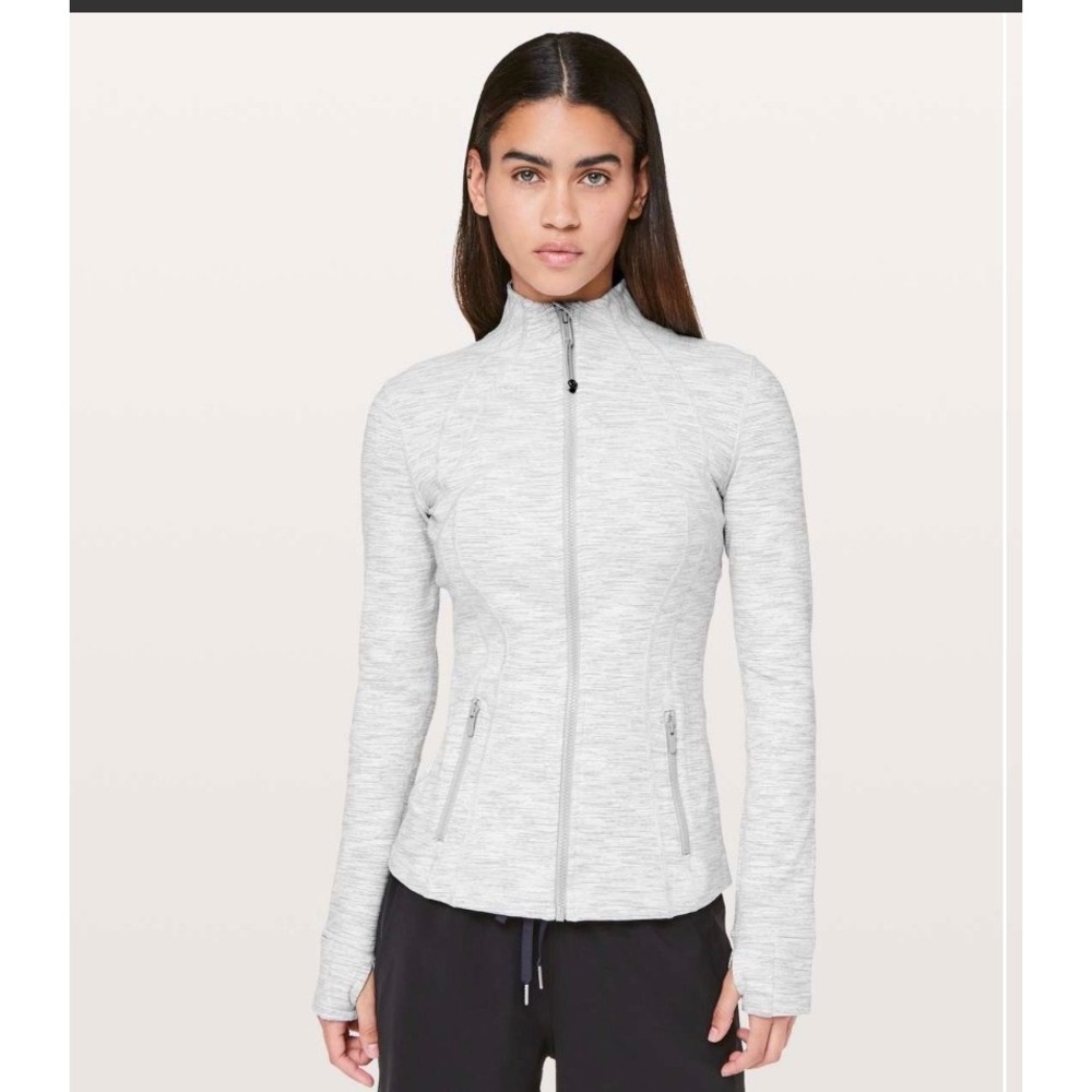 Lululemon Define Jacket Heathered Gray White We Are From Space Nimbus 6